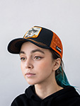 Бейсболка CAPSLAB арт. CL/DBZ/1/GOKB Dragon Ball Goku (черный / рыжий)